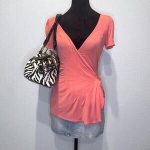 Pink y2k overlap tie babydoll